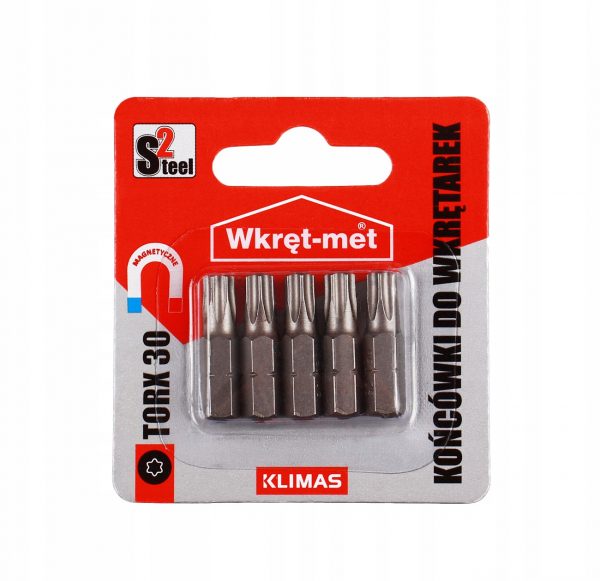 Końcówki do wkrętarek bity torx TX 30 -5szt.