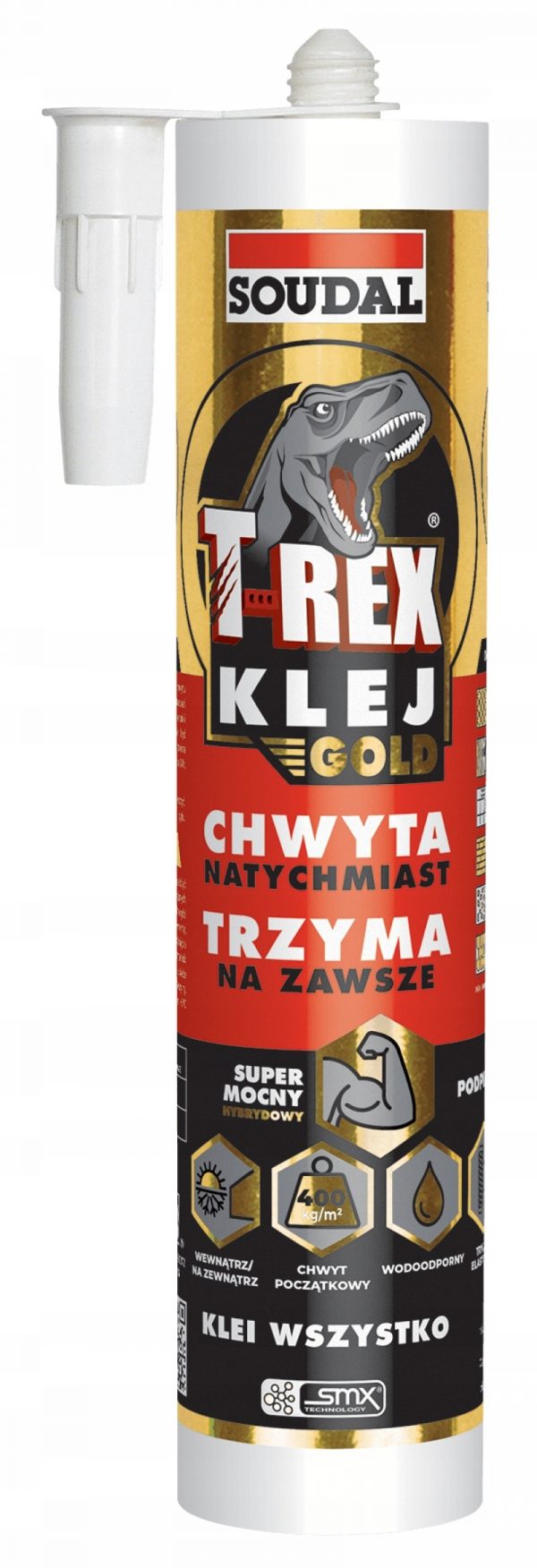 SOUDAL T-REX GOLD klej montażowy MOCNY SZYBKI 310g