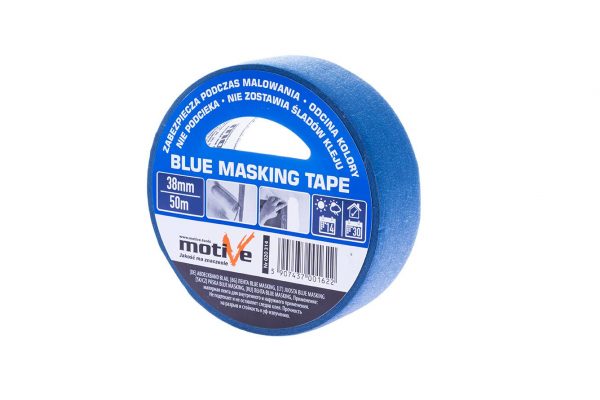Taśma malarska niebieska BLUE MASKING TAPE 38mm/50m MOTIVE, 020 314 - obrazek 3