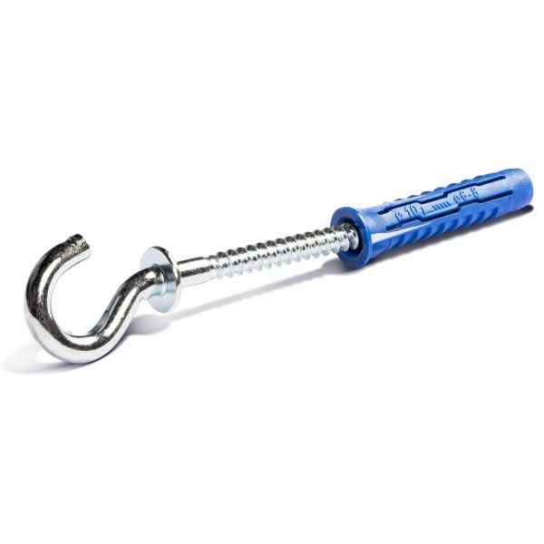 Kołek rozporowy uniwersalny 8x40 mm z hakiem sufitowym Rawlplug 4ALL 8 szt - obrazek 2