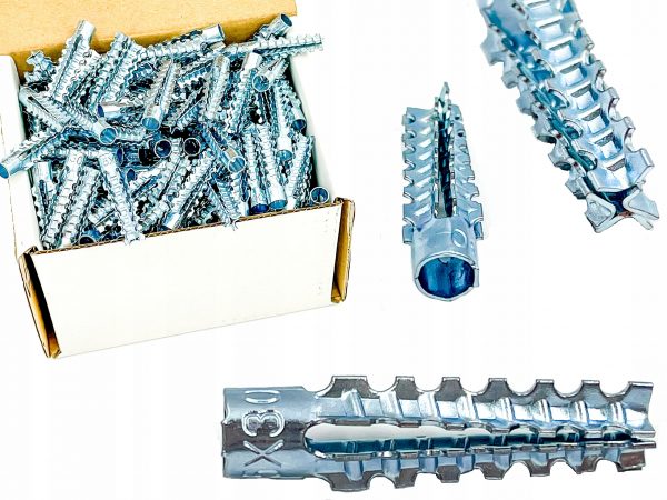 Kołki do gazobetonu metalowe KMG-08 8x36 100szt.