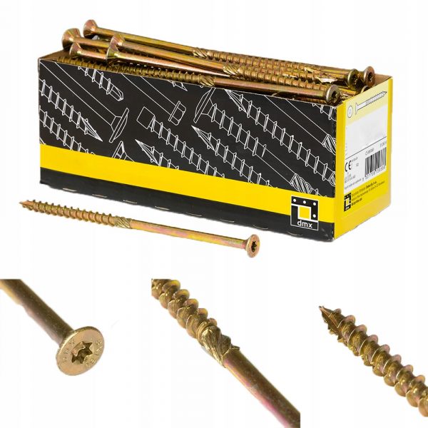 Wkręty ciesielskie do drewna łeb stożkowy DOMAX CS 10x360mm 50szt.
