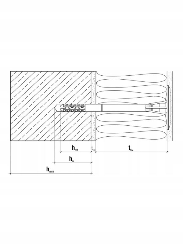 Łączniki izolacji kołki do styropianu FIXPLUG-10 KLIMAS 10x140mm 200szt. - obrazek 4