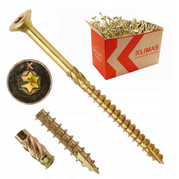 WKRĘTY do drewna KLIMAS KMWHT-30040 3,0x40 500szt - obrazek 15