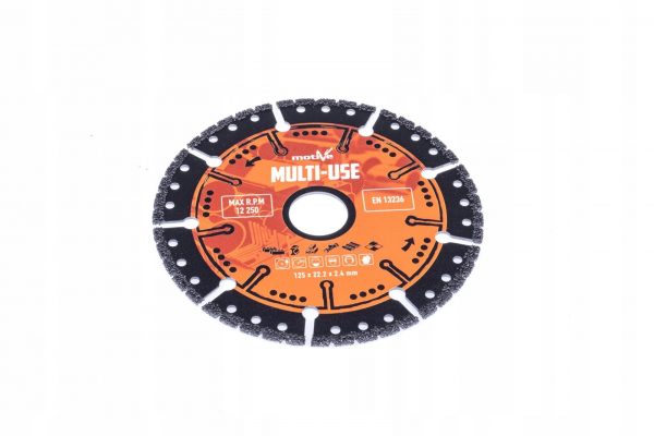 TARCZA DIAMENT MULTI-USE SEGMENTOWA 125mm MOTIVE, 080 091, NA MOKRO I SUCHO - obrazek 3