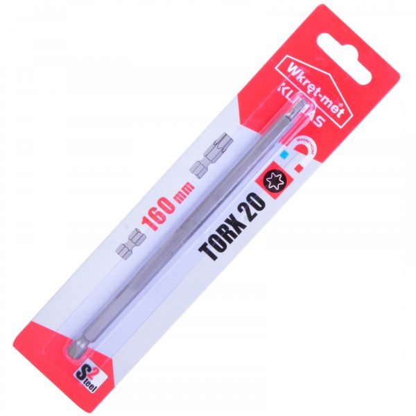 Bit końcówka do wkrętarki grot TORX20 TX20 160mm - obrazek 2