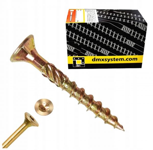 Wkręty ciesielskie do drewna łeb stożkowy DOMAX CS 3x30mm 500 szt.