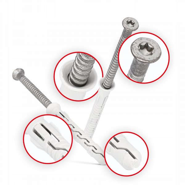 Kołki ramowe rozporowe 10x200 łeb stożek torx 25sz - obrazek 6