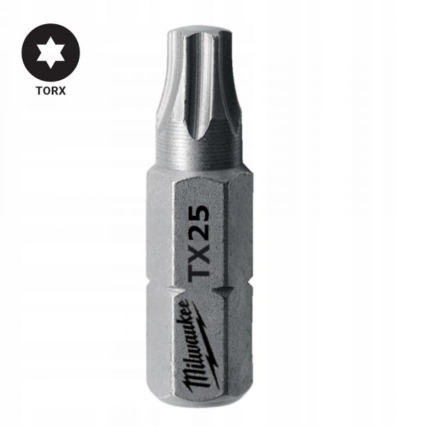 Bit grot końcówka Milwaukee TX25 Torx25 25mm 1szt