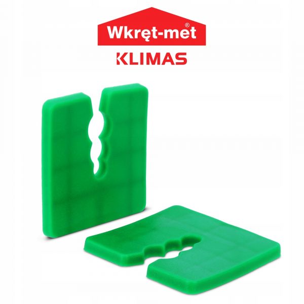 Podkładki dystansowe Klimas 50x50 zielone 50szt - obrazek 3