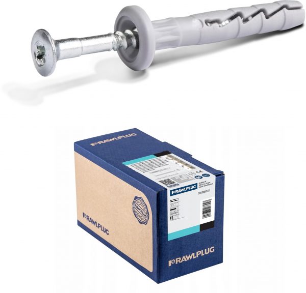 Kołek wbijany nylonowy z kołnierzem 6x60 mm Rawlplug FX-N-K 100 szt