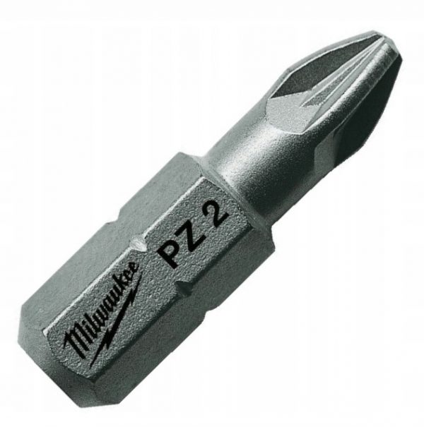 Bit grot końcówka Milwaukee Pozidriv PZ2 PZ-2 25mm