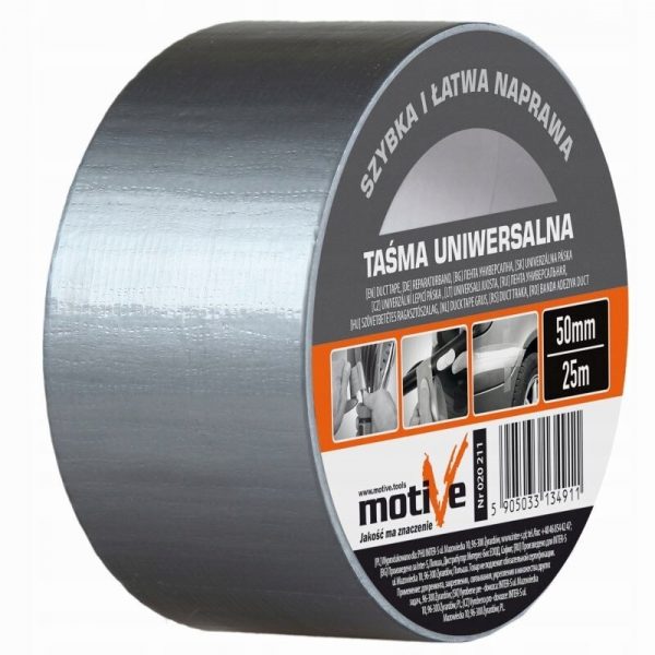 TAŚMA UNIWERSALNA 50mm/50m MOTIVE, 020 212, z tworzywa sztucznego