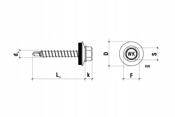 Wkręty farmerskie FARMERY do drewna 4,8x35 250szt - obrazek 5