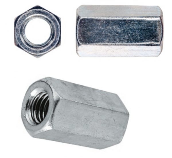DIN 6334 Nakrętka przedłużana M10x30 do prętów gwintowanych Koelner 125 szt - obrazek 2