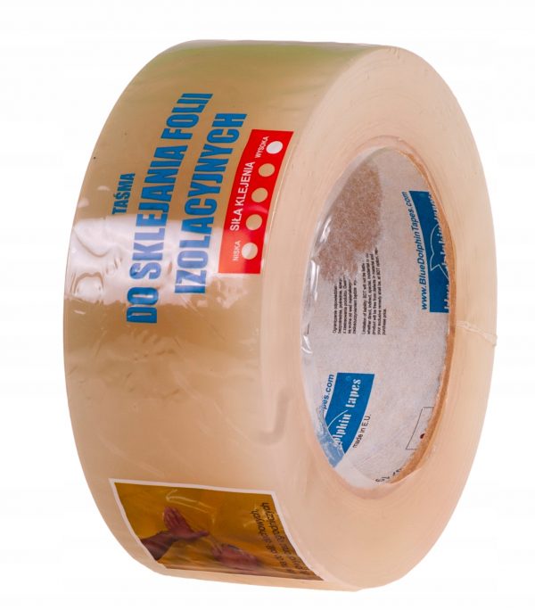 TAŚMA DO SKLEJANIA FOLII BLUE DOLPHIN 48mm x 20m - obrazek 2