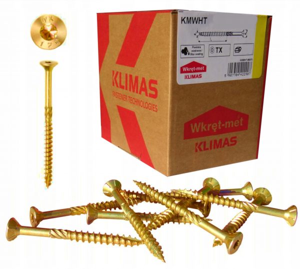 WKRĘTY do drewna KLIMAS KMWHT-60140 6x140 100szt - obrazek 2