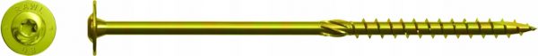 Wkręt żółty ocynk hartowany łeb podkładkowy 10x140 mm Rawlplug CS 50 szt - obrazek 3