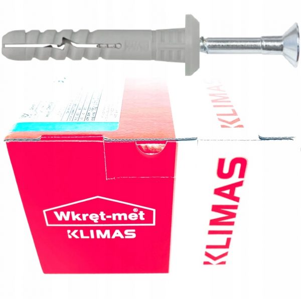 Kołki szybkiego montażu z kołnierzem wbijane Wkręt- Met KLIMAS 5x40 200szt. - obrazek 8