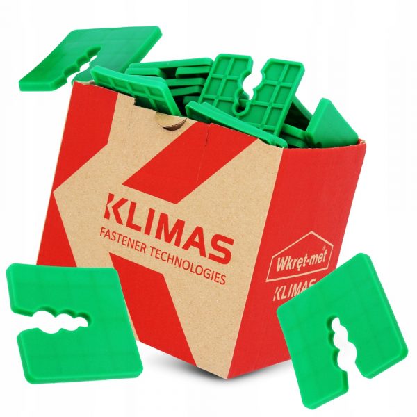 Podkładki dystansowe Klimas 50x50 zielone 50szt - obrazek 8