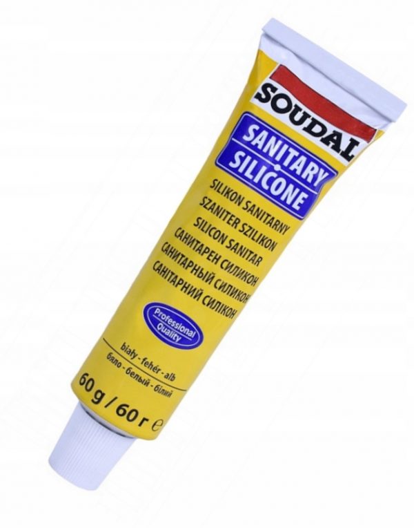 Silikon sanitarny Soudal biały 60ml - obrazek 2