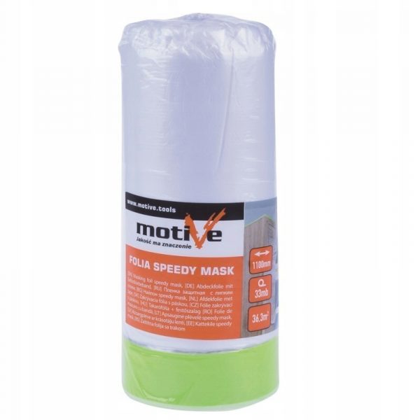FOLIA SPEEDY MASK 1800mmx20m COMFORT (TAŚMA ZIELONA) MOTIVE, 010 237