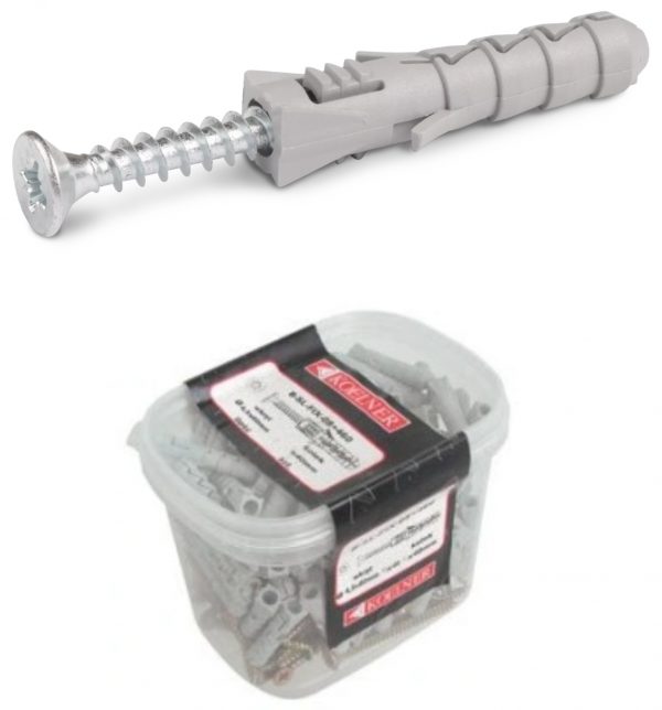 Kołek rozporowy 10x50 mm z wkrętem 5,0x60 mm Koelner FIX 50 szt