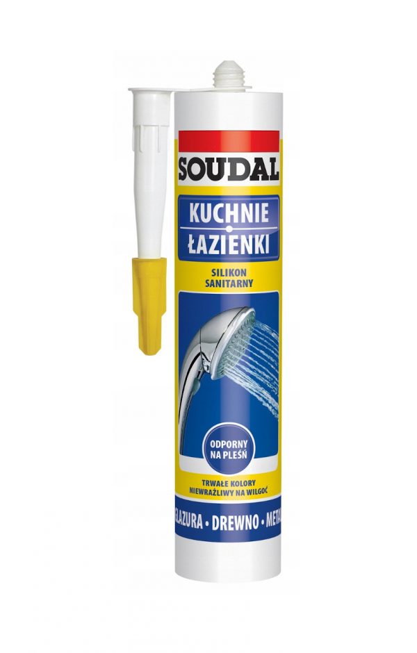 Silikon sanitarny Soudal czarny 280ml