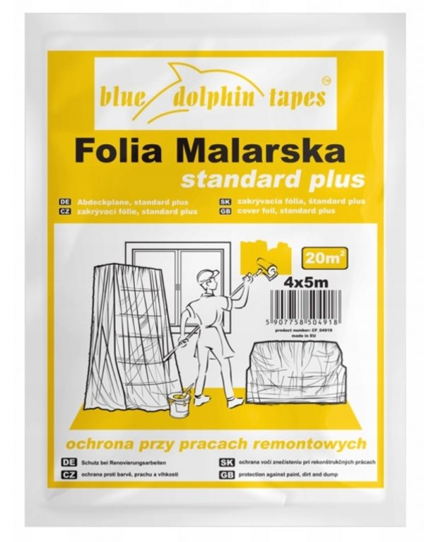 Folia malarska Blue Dolphin Standard Plus 5x4m