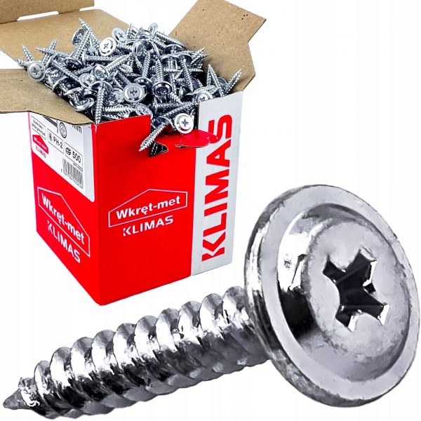 Wkręty podkładkowe do metalu KLIMAS 4,2x40 400szt