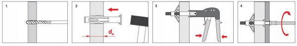Kołki molly Wkręt-Met do GK stalowe M6x71 50szt - obrazek 7