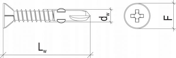 Wkręty samowiercące metal drewno 4,8x45 250szt - obrazek 10