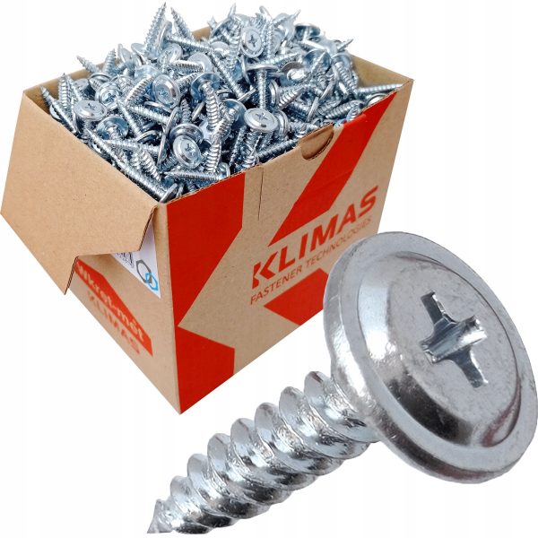 Wkręty podkładkowe do metalu KLIMAS 4,2x40 400szt - obrazek 3