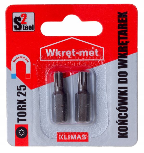 Końcówki do wkrętarek bity torx TX 25 -2szt. - obrazek 2