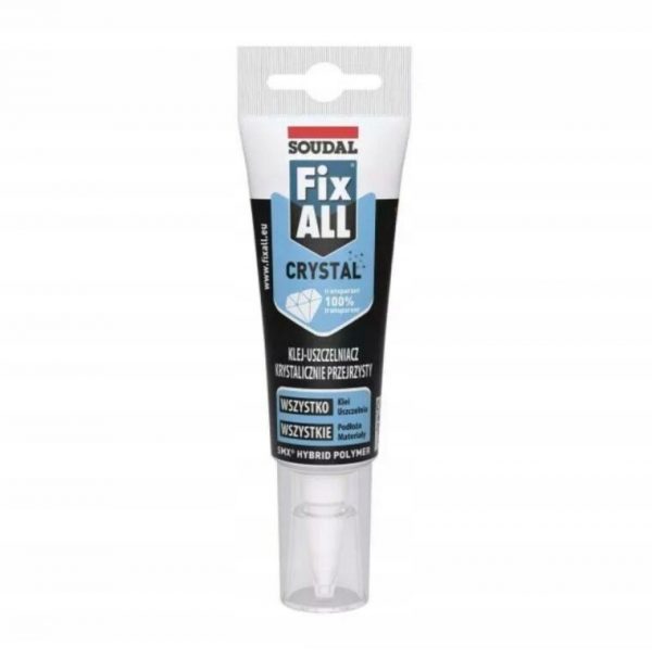 SOUDAL KLEJ FIX ALL CRYSTAL tubka 125 ml