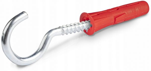 Kołek rozporowy 6x28 mm z hakiem sufitowym Rawlplug UNO RED 10 szt - obrazek 3