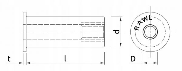 Kołek rozporowy uniwersalny elastyczny 5x25 mm Rawlplug RNT 6 szt - obrazek 7