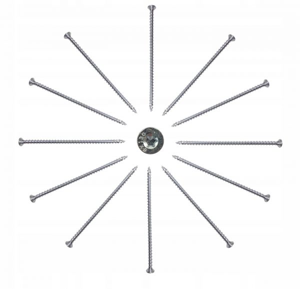 Wkręty ciesielskie do drewna pełny gwint łeb stożkowy DMX CPS 8x260mm 50szt - obrazek 4
