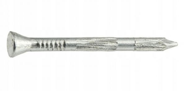 Gwoździe hartowane walcowane ryflowane do betonu GHWOC 4,5x80mm KLIMAS 3kg - obrazek 2
