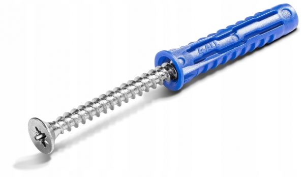 Kołek rozporowy uniwersalny 6x50 mm z wkrętem Rawlplug 4ALL 60 szt - obrazek 2