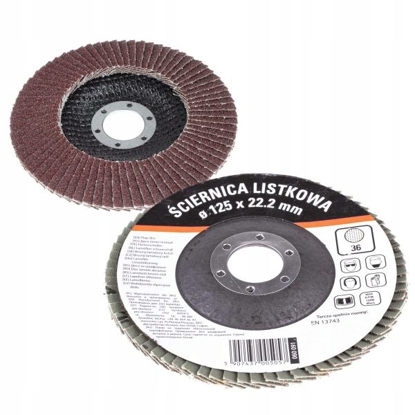 ŚCIERNICA LISTKOWA TALERZOWA gradacja 120 MOTIVE śr. 125mm, 060 096