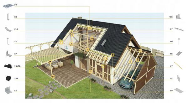 KLR4 KĄTOWNIK ŁĄCZNIK CIESIEL.135° 100x100x35 10 szt - obrazek 8