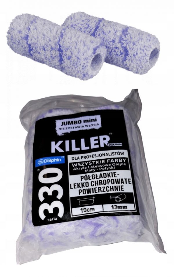 Wałek KILLER JUMBO MINI seria 330 10cm włos 13mm - obrazek 7