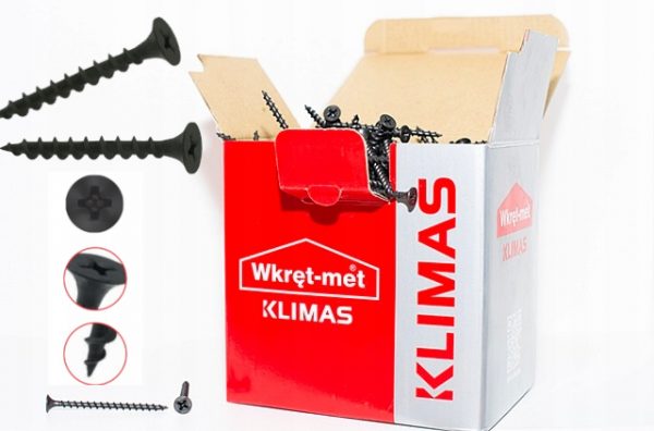 Wkręty do drewna płyty GK Klimas 4,8x120 200szt - obrazek 4