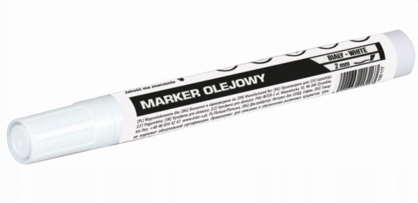MARKER OLEJOWY BIAŁY MOTIVE, 100 117, ŚREDNICA 2mm