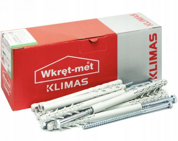 Kołki ramowe rozporowe z wkrętem z łbem sześciokątnym 12x100mm KLIMAS 25szt