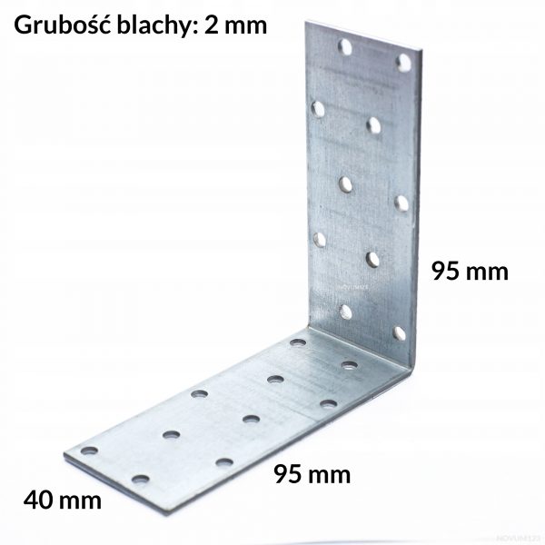 KK4 Łącznik ciesielski kątownik kotwowy 95x95 Wkręt-met 10szt - obrazek 2
