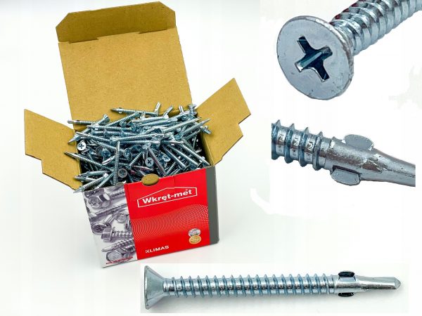 Wkręty samowiercące metal drewno 4,8x45 250szt