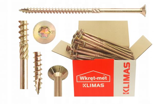 WKRĘTY do drewna KLIMAS KMWHT-40050 4x50 300szt
