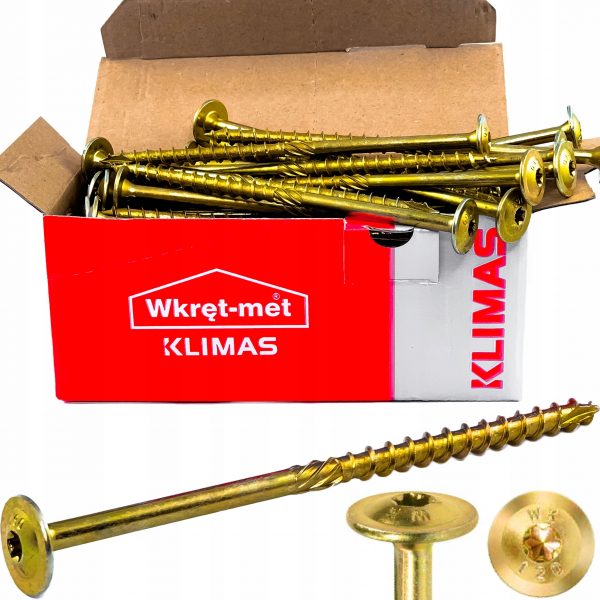 Wkręty do drewna ciesielskie talerzowe 10x400 25sz